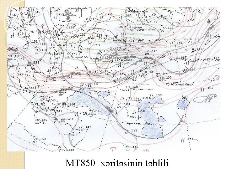 MT 850 xəritəsinin təhlili 
