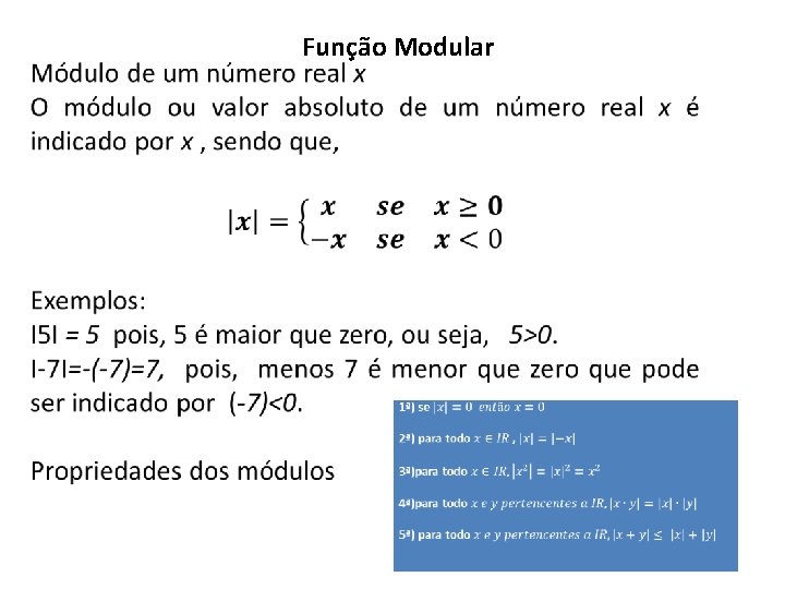 Função Modular 