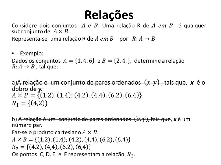 Relações • 