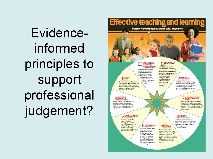 Evidenceinformed principles to support professional judgement? 