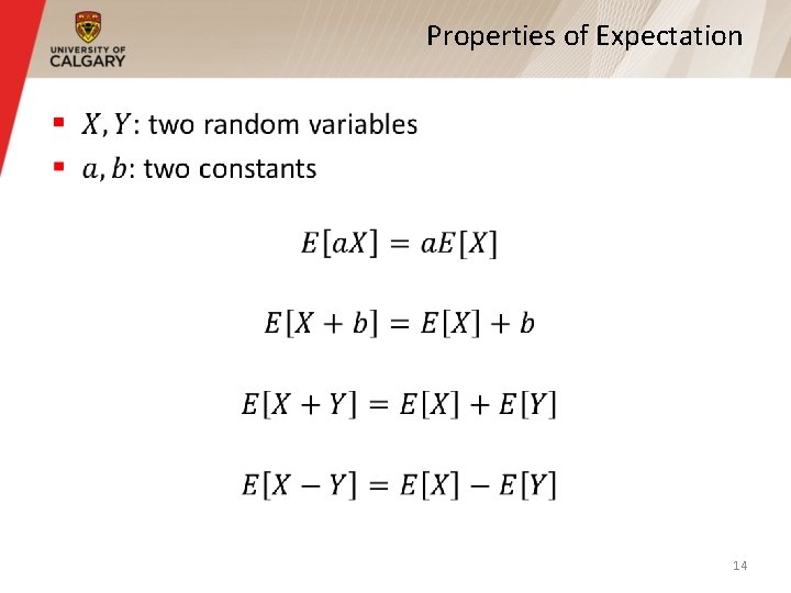 Properties of Expectation § 14 