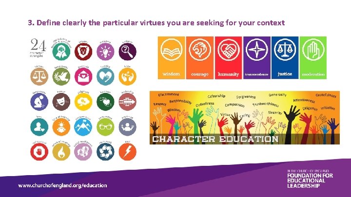 3. Define clearly the particular virtues you are seeking for your context 