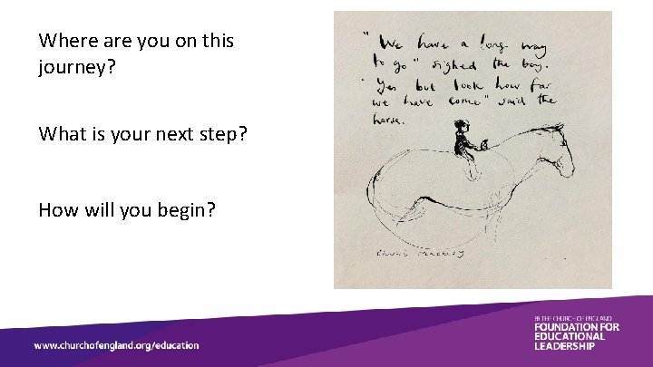 Where are you on this journey? What is your next step? How will you