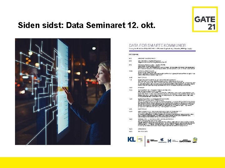 Siden sidst: Data Seminaret 12. okt. 