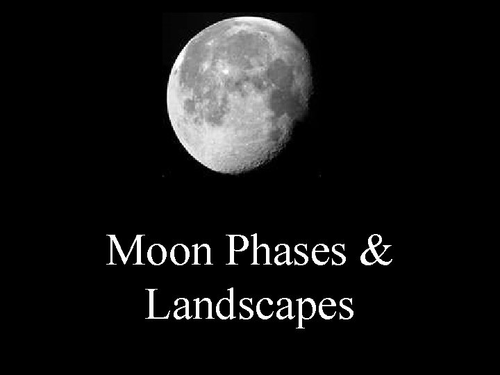 Moon Phases & Landscapes 