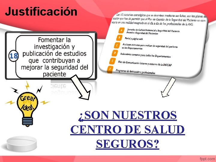 Justificación ¿SON NUESTROS CENTRO DE SALUD SEGUROS? 