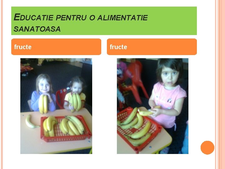 EDUCATIE PENTRU O ALIMENTATIE SANATOASA fructe 