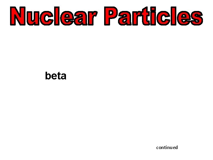 beta continued 