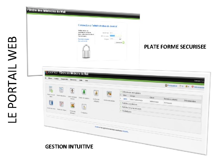 LE PORTAIL WEB PLATE FORME SECURISEE GESTION INTUITIVE 