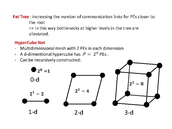 Fat Tree : increasing the number of communication links for PEs closer to the