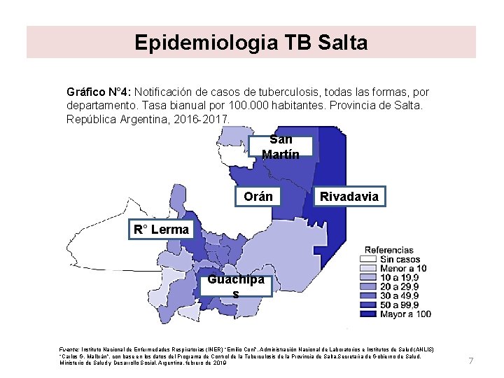 Epidemiologia TB Salta Gráfico N° 4: Notificación de casos de tuberculosis, todas las formas, Epidemiologia TB Salta Gráfico N° 4: Notificación de casos de tuberculosis, todas las formas,