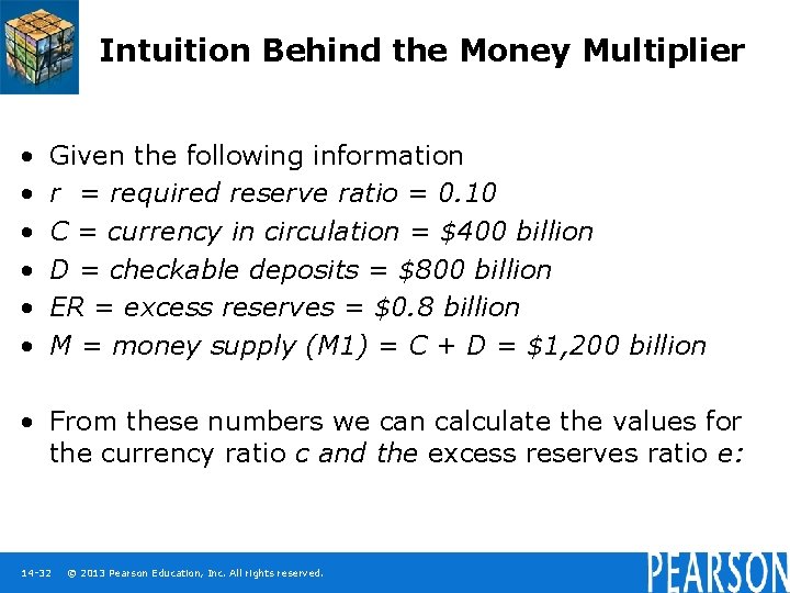 Intuition Behind the Money Multiplier • • • Given the following information r =
