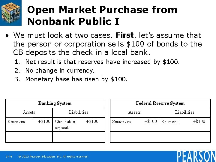 Open Market Purchase from Nonbank Public I • We must look at two cases.