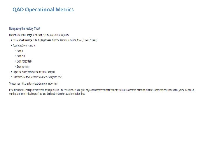 QAD Operational Metrics 