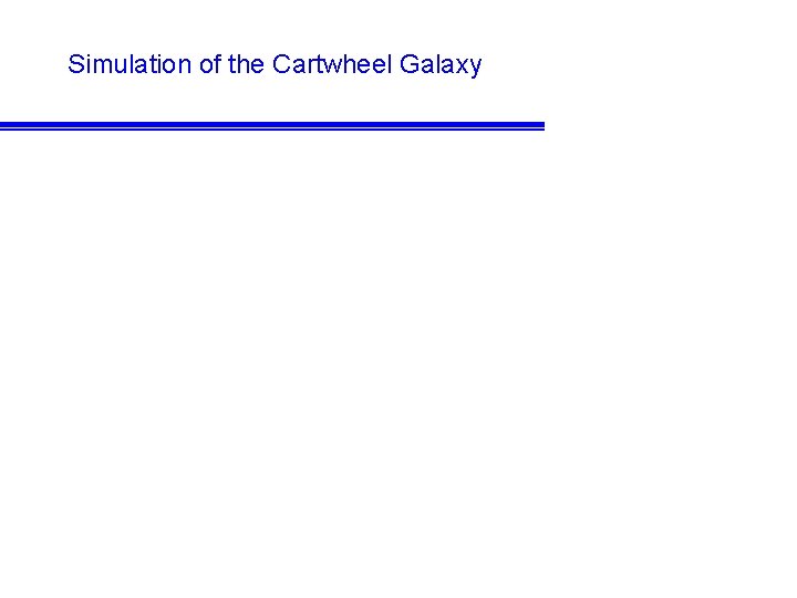 Simulation of the Cartwheel Galaxy 
