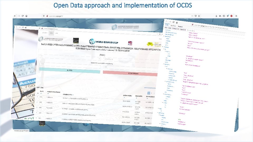 Open Data approach and implementation of OCDS 