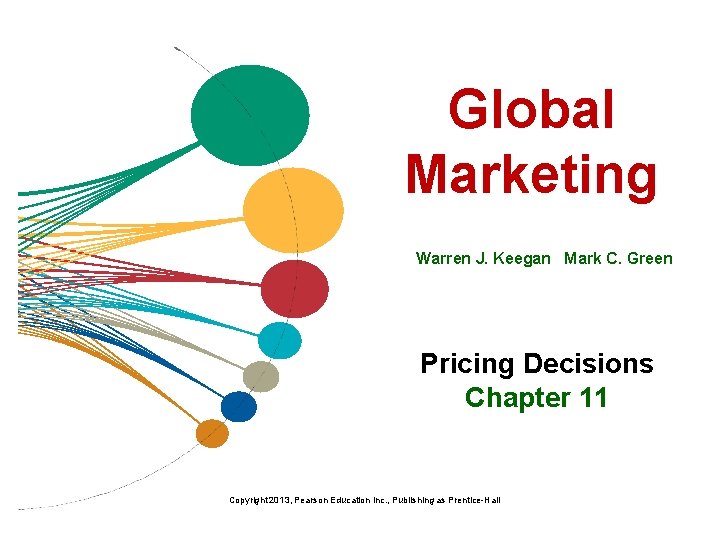 Global Marketing Warren J. Keegan Mark C. Green Pricing Decisions Chapter 11 Copyright 2013,