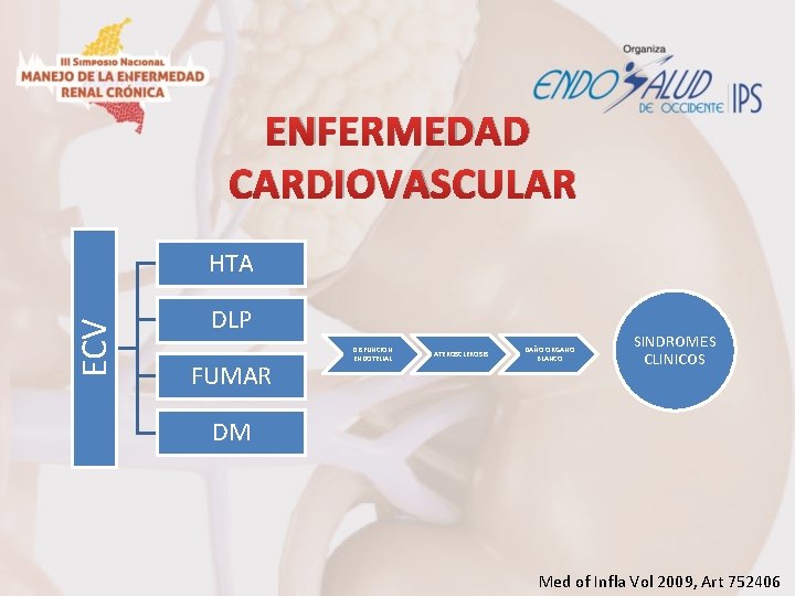 ENFERMEDAD CARDIOVASCULAR ECV HTA DLP FUMAR DISFUNCION ENDOTELIAL ATEROSCLEROSIS DAÑO ORGANO BLANCO SINDROMES CLINICOS