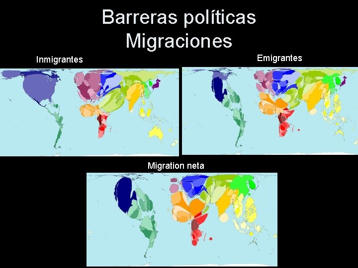 Barreras políticas Migraciones Emigrantes Inmigrantes Migration neta 