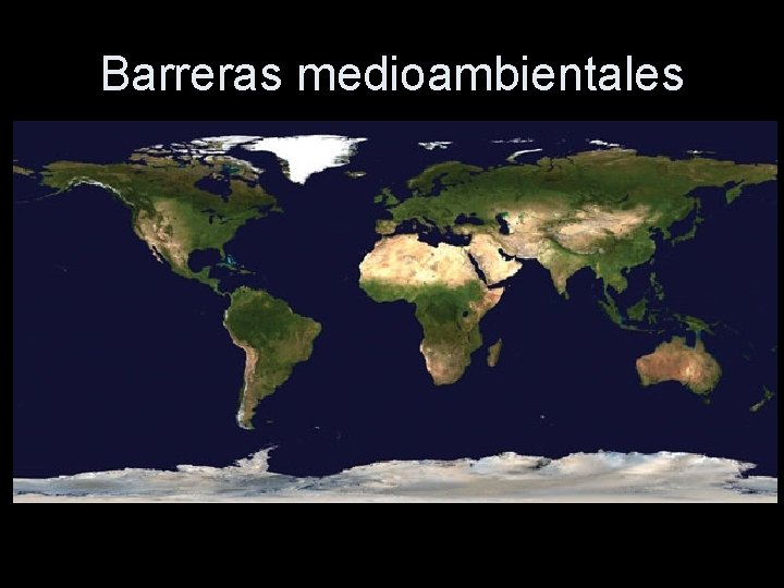 Barreras medioambientales 