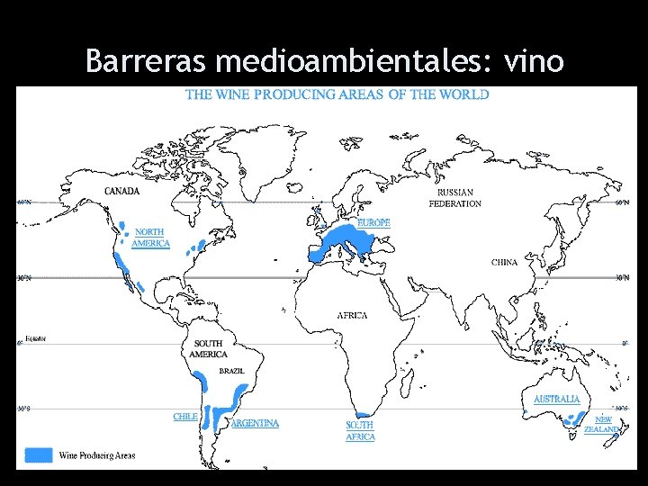 Barreras medioambientales: vino 