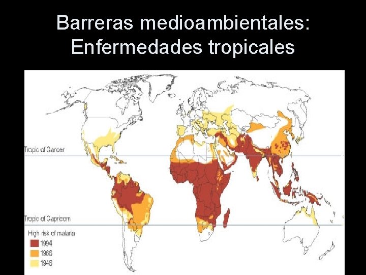 Barreras medioambientales: Enfermedades tropicales 