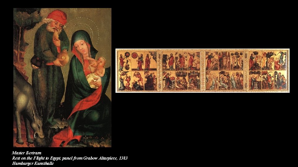 Master Bertram Rest on the Flight to Egypt, panel from Grabow Altarpiece, 1383 Hamburger