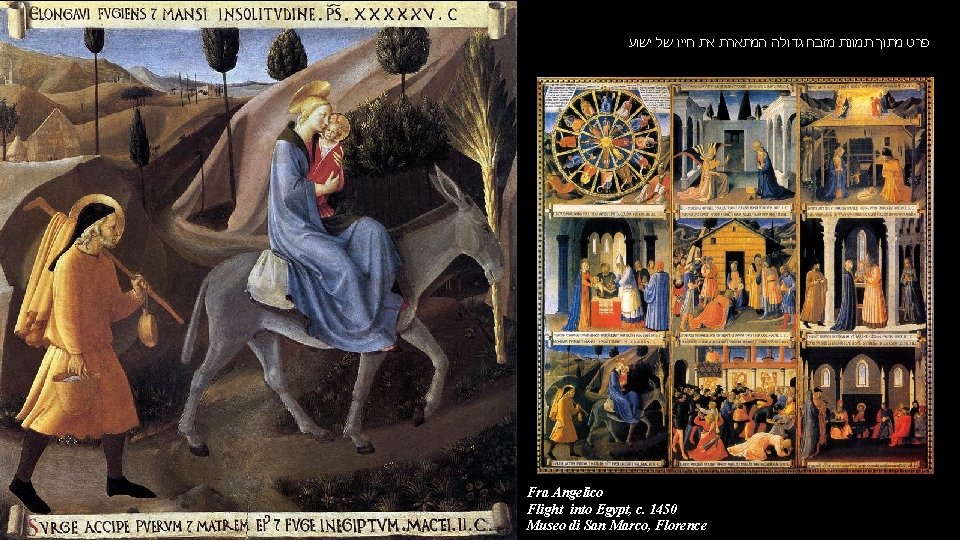  פרט מתוך תמונת מזבח גדולה המתארת את חייו של ישוע Fra Angelico Flight