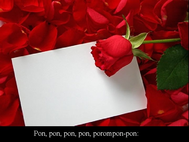 Pon, pon, porompon-pon: 