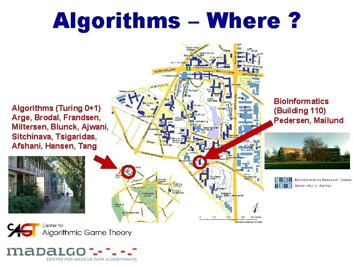 Algorithms – Where ? Algorithms (Turing 0+1) Arge, Brodal, Frandsen, Miltersen, Blunck, Ajwani, Sitchinava,