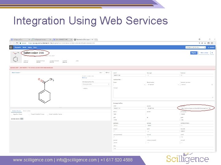 Integration Using Web Services www. scilligence. com | info@scilligence. com | +1 617 520