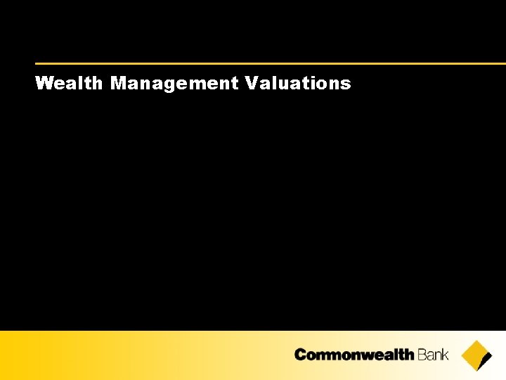 Wealth Management Valuations 