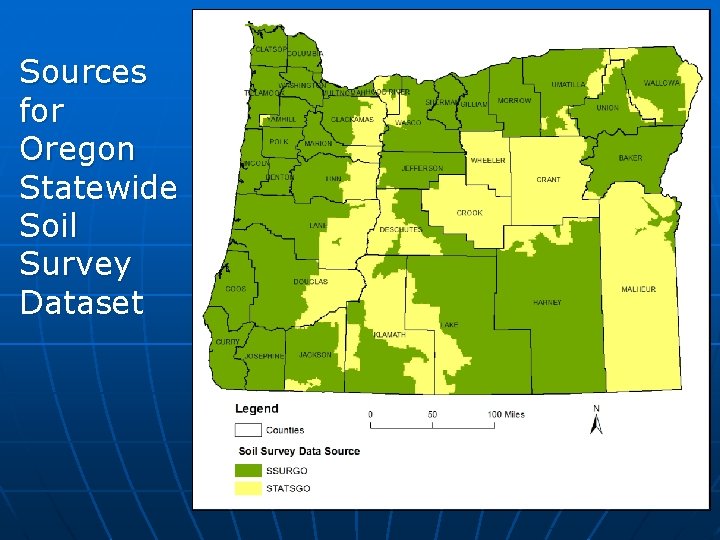 Sources for Oregon Statewide Soil Survey Dataset 