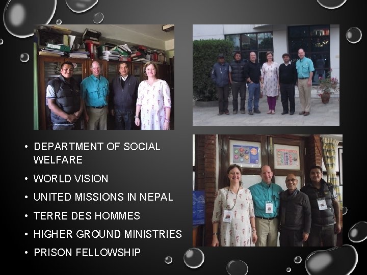  • DEPARTMENT OF SOCIAL WELFARE • WORLD VISION • UNITED MISSIONS IN NEPAL