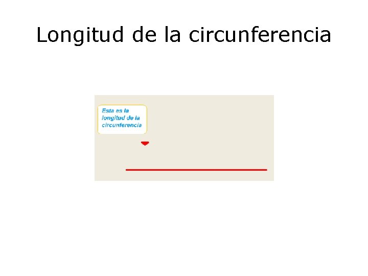 Longitud de la circunferencia 