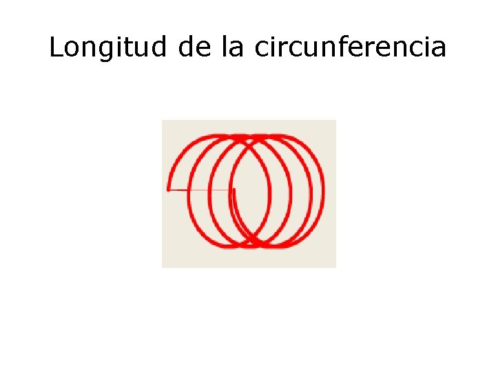 Longitud de la circunferencia 