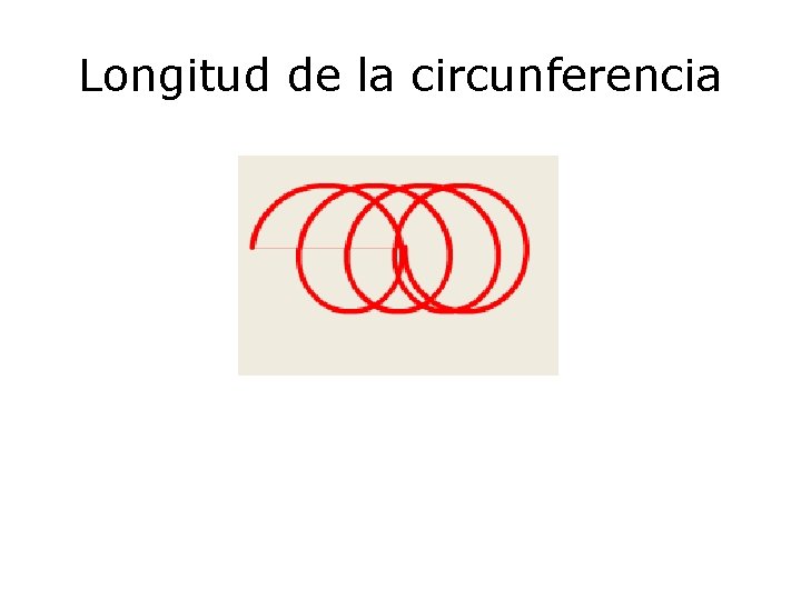 Longitud de la circunferencia 