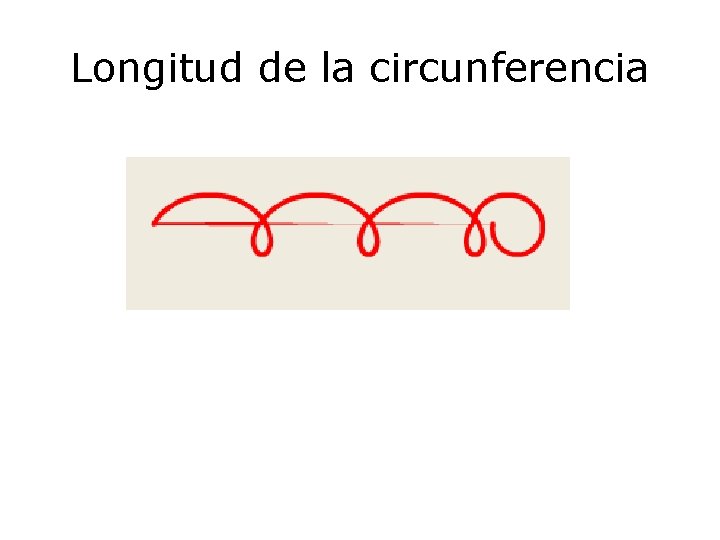 Longitud de la circunferencia 