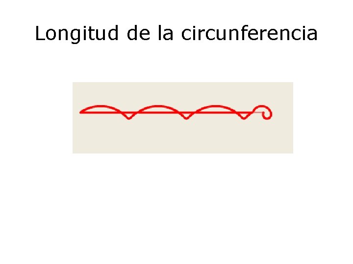 Longitud de la circunferencia 