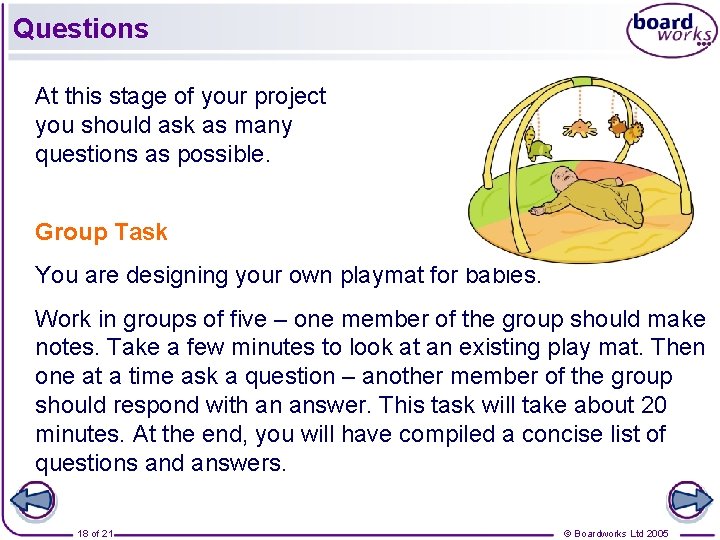 Questions At this stage of your project you should ask as many questions as Questions At this stage of your project you should ask as many questions as