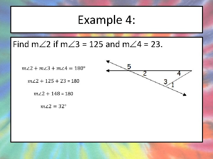 Example 4: Find m 2 if m 3 = 125 and m 4 =