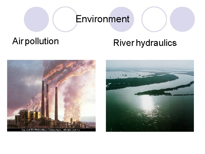 Environment Air pollution River hydraulics 