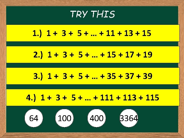 Lesson 3 2 REVIEW Adding Consecutive Numbers Last