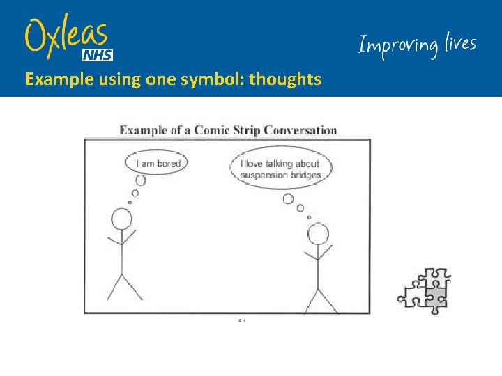 Example using one symbol: thoughts 