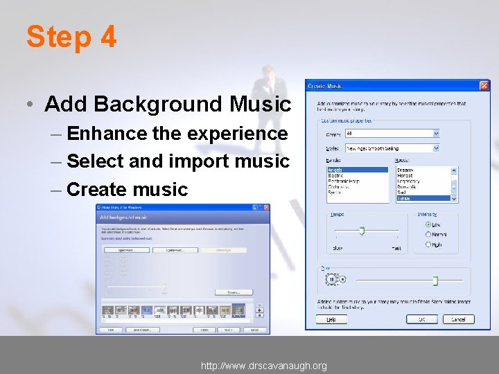 Step 4 • Add Background Music – Enhance the experience – Select and import