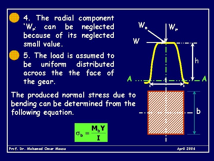 4. The radial component ‘Wr’ can be neglected because of its neglected small value.