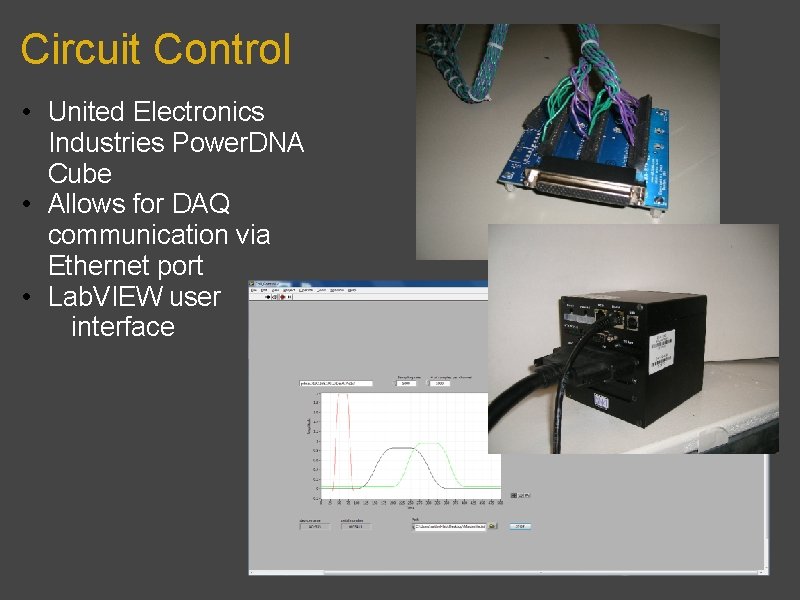 Circuit Control • United Electronics Industries Power. DNA Cube • Allows for DAQ communication