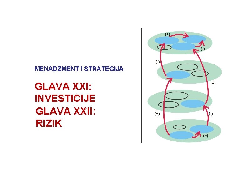 MENADŽMENT I STRATEGIJA GLAVA XXI: INVESTICIJE GLAVA XXII: RIZIK 