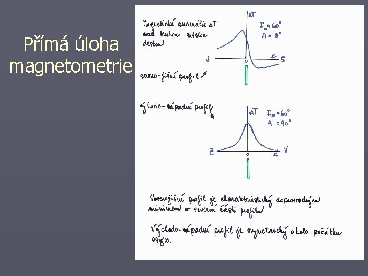 Přímá úloha magnetometrie 