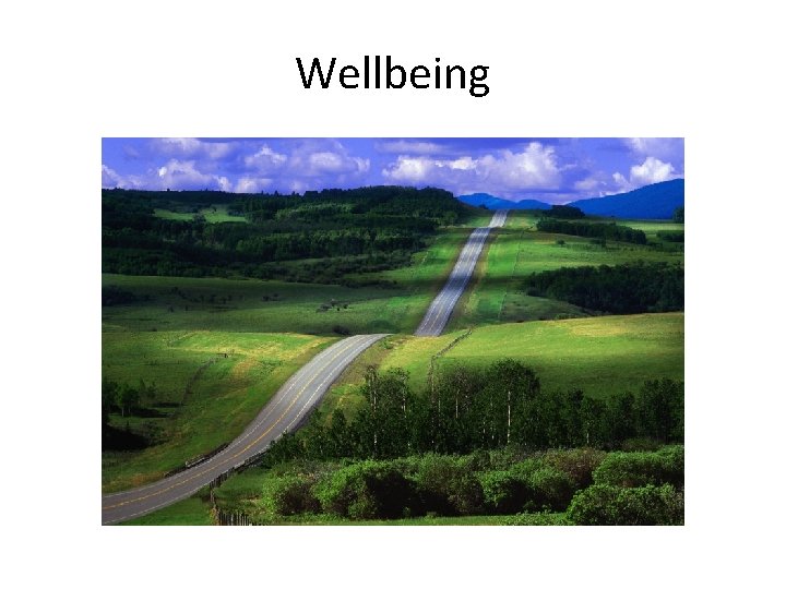 Wellbeing 